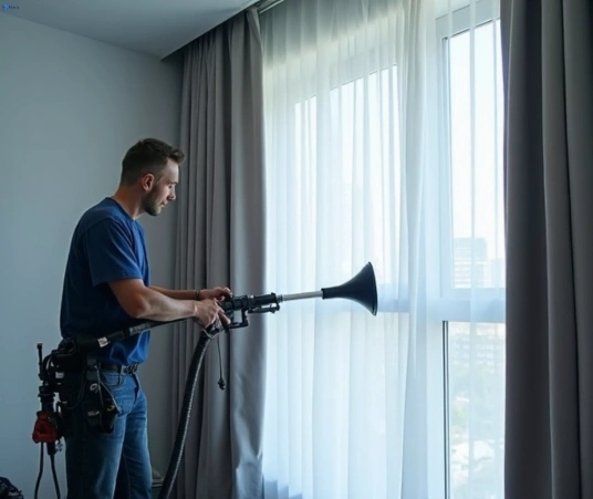 Professional commercial curtain cleaning process equipment Matty Curtain Cleaning collaroy-beach-nsw