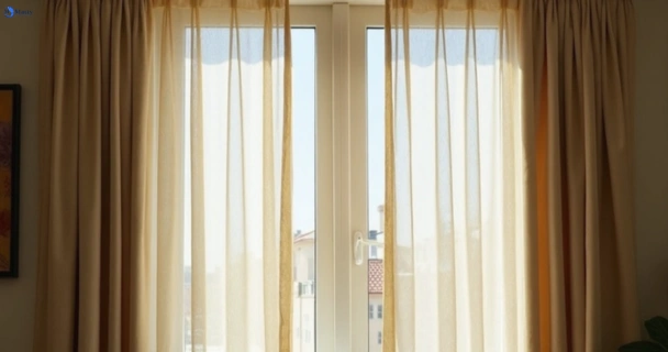 Dusty and dull curtains in collaroy-beach-nsw before steam cleaning